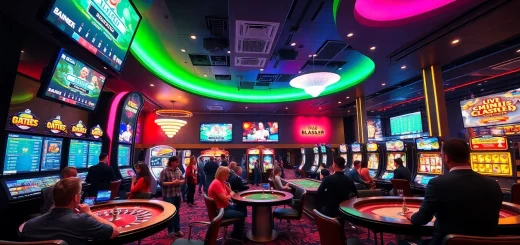 Experience the excitement of online gaming at 123b.faith with vibrant casino atmosphere.